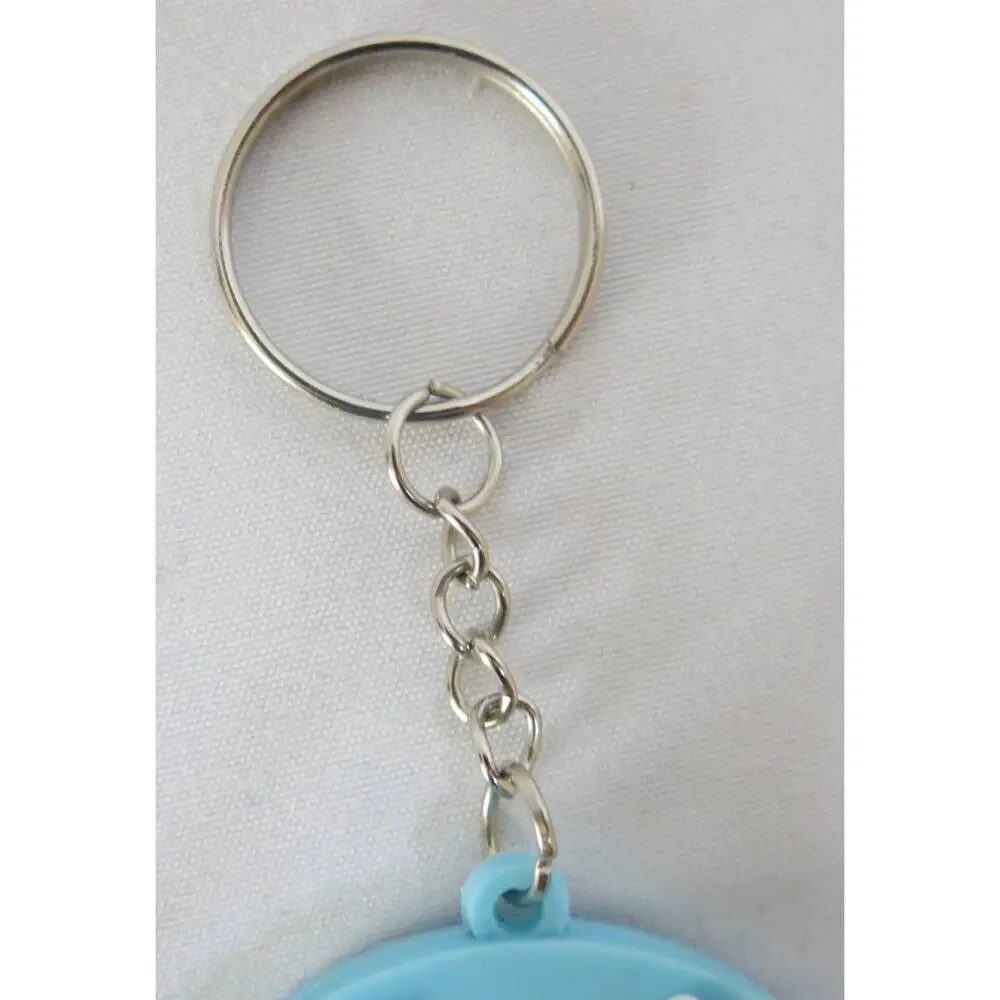 SONIC DRIVE IN *NEW* Cherry Keychain Keyring Slush Limeade Blue Red Rubber Logo